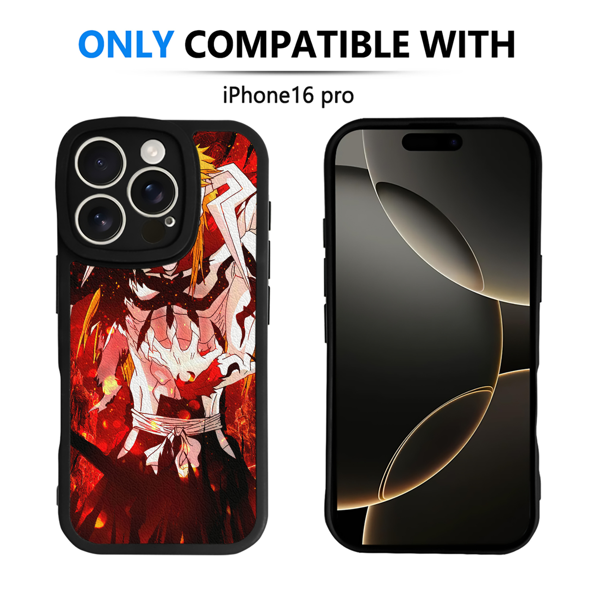 （画像用） ブリーチ BLEACH 【iPhone 16シリーズ対応】シリコンスマホケース（レザー調） 材質：シリコン